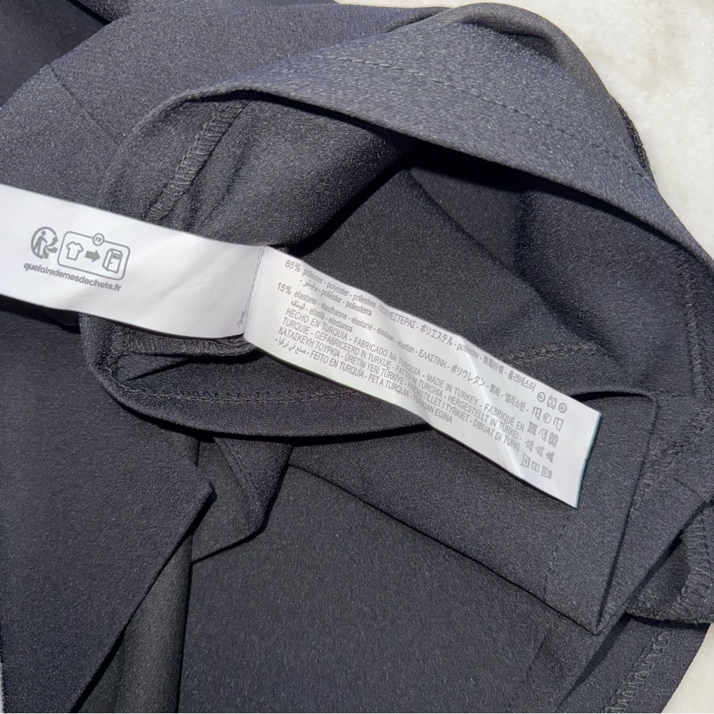 Zara Black Asymmetrical Micro Mini Skort - Picture 12 of 15
